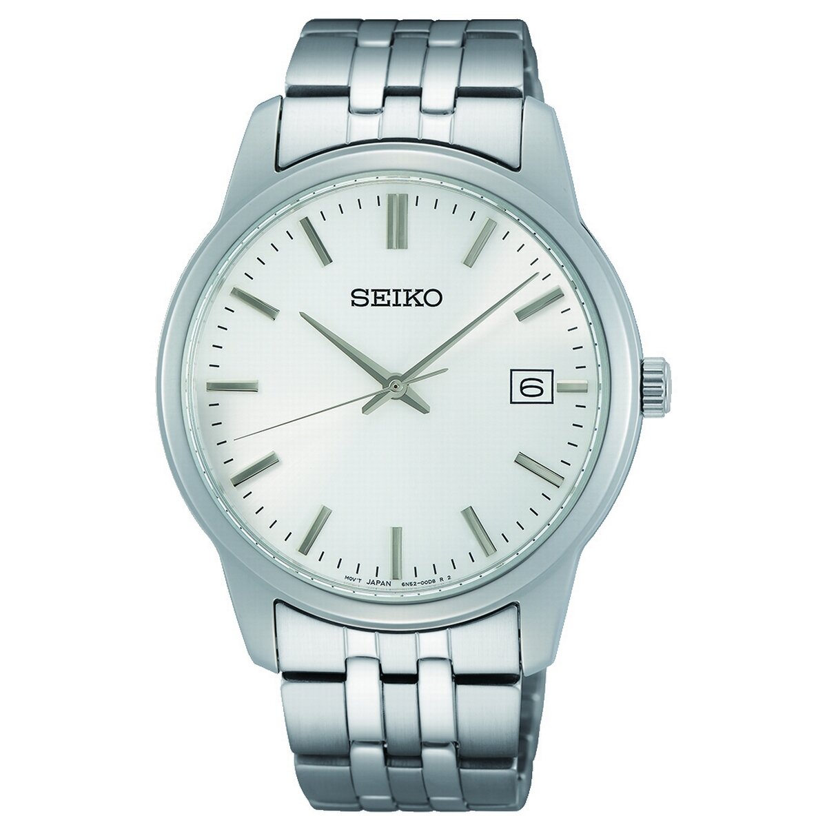 Gents Stainless Steel Bracelet White Dial Seiko Watch