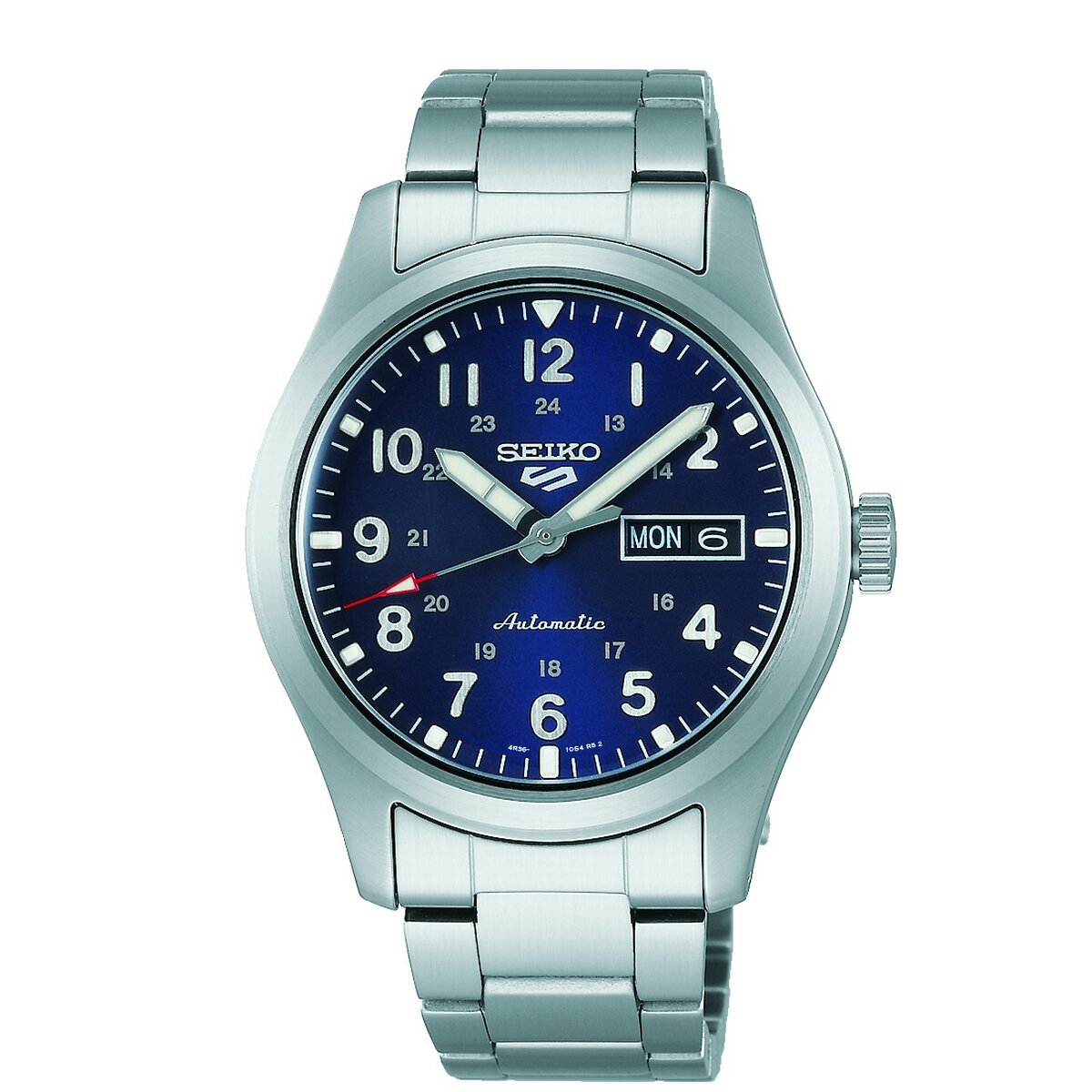 Gents Steel Bracelet Seiko5 Sports Field Automatic Blue Dial