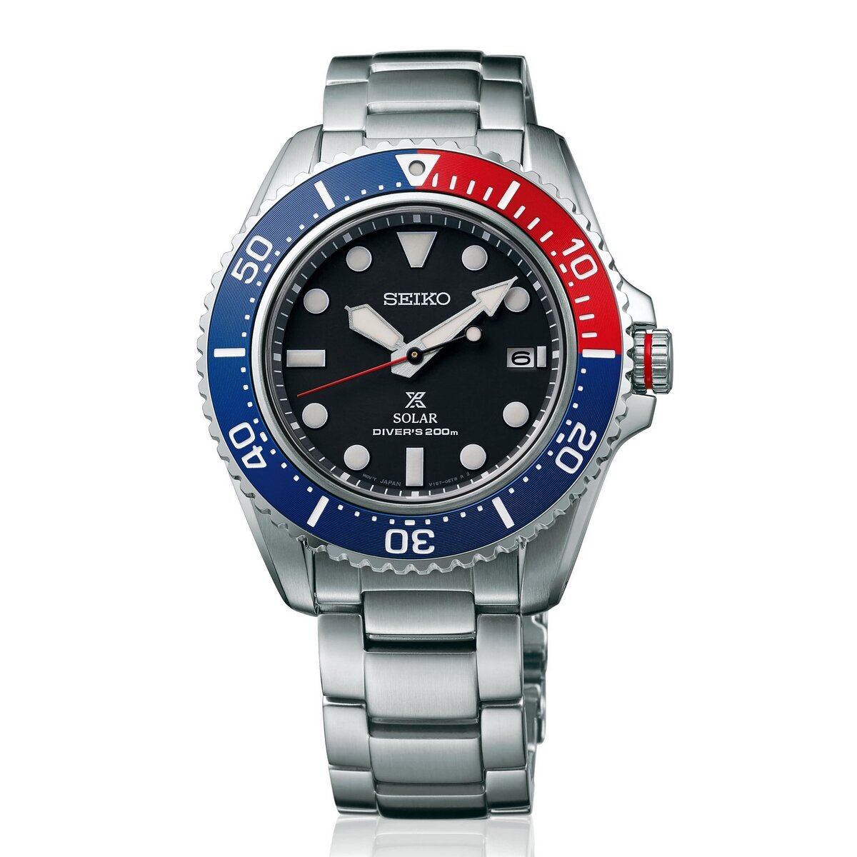 Gents Seiko Prospex Solar Divers Staiinless Steel Watch