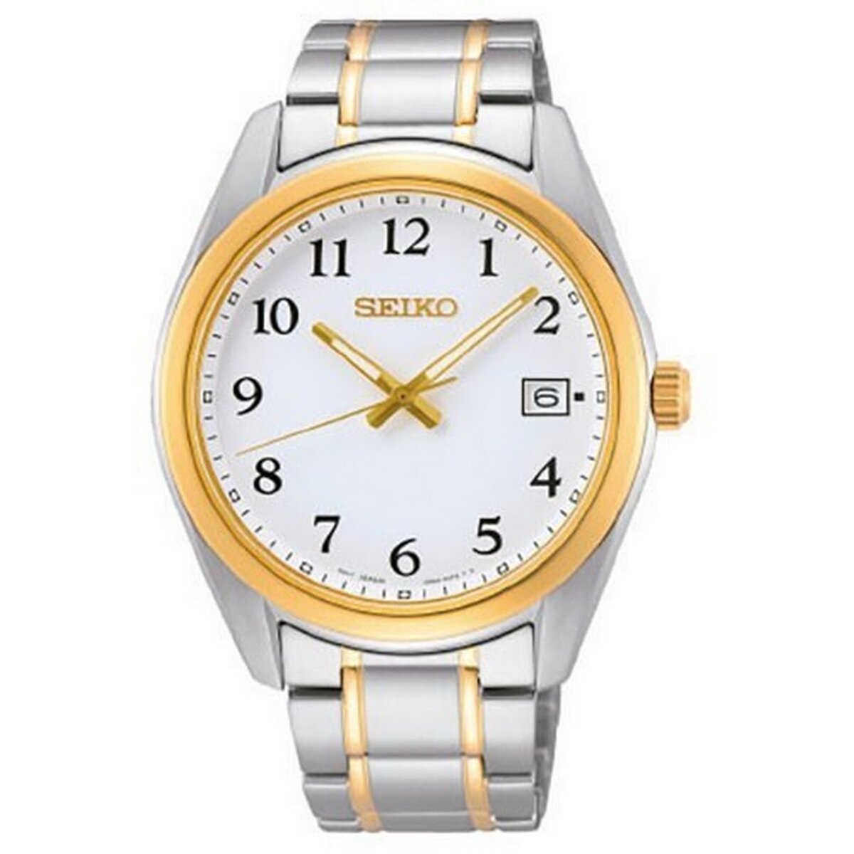 Gents Mixed Bracelet Date Window Seiko Watch