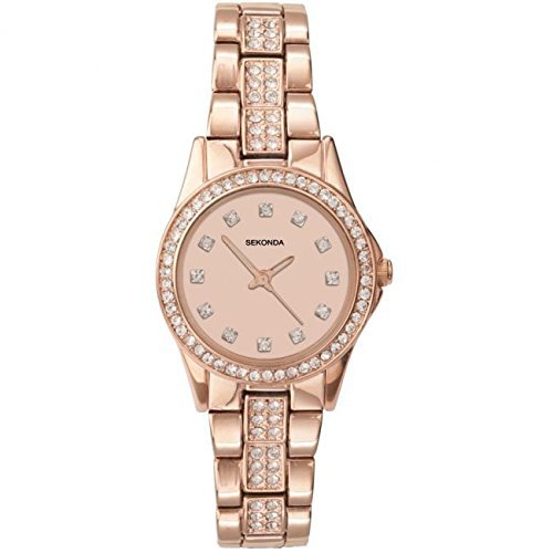 Ladies Rose Gold Plated Sekonda Bracelet Watch