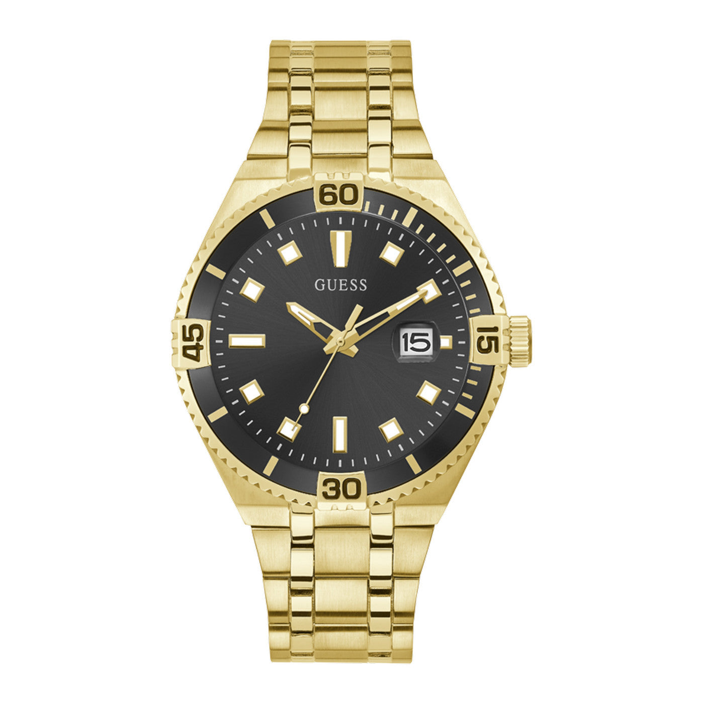 Gents Rolled Gold Guess Premier Watch