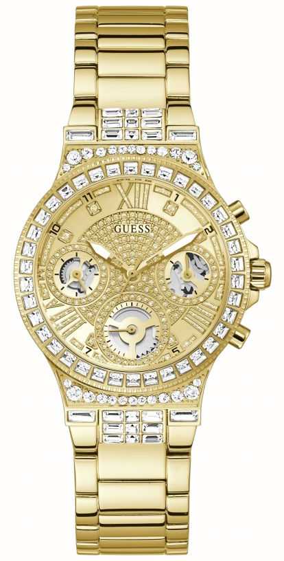 Ladies Rolled Gold Guess Moonlight Watch