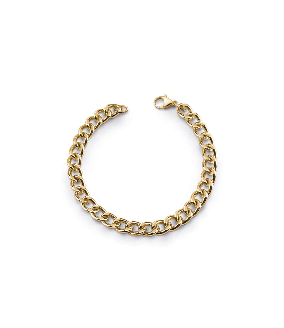 Guess Gold Plated Heavy Curb Bracelet