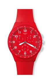Red Shadow Swatch Watch