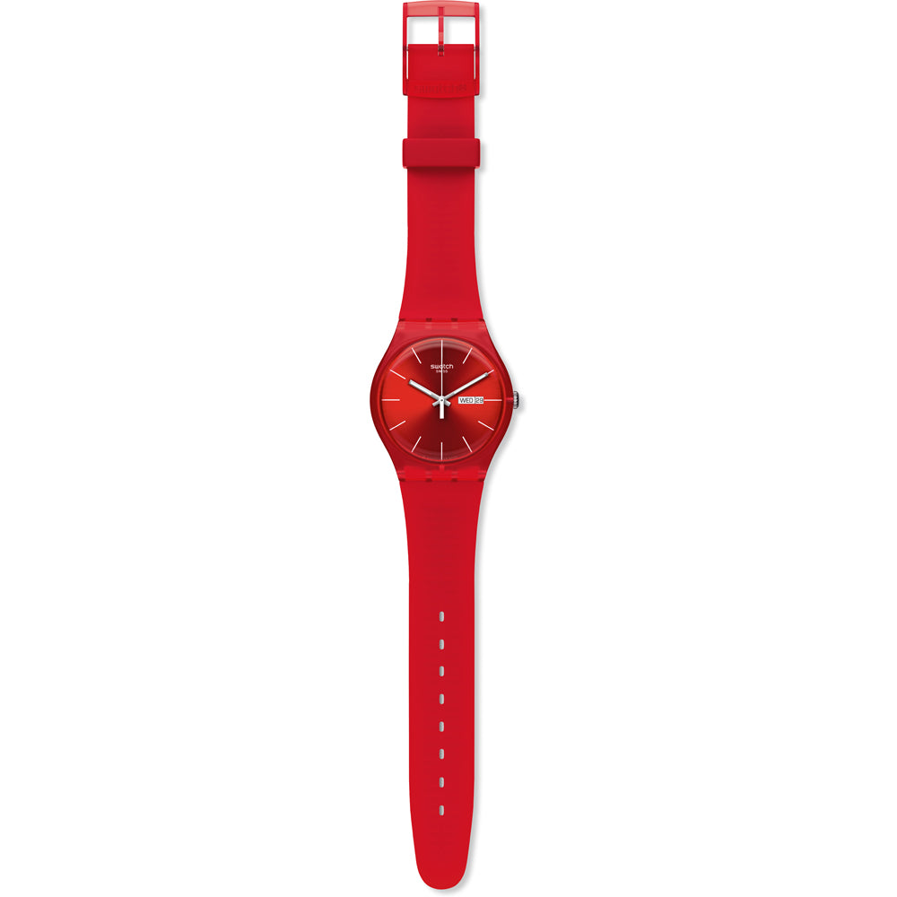 Red Rebel Swatch Watch