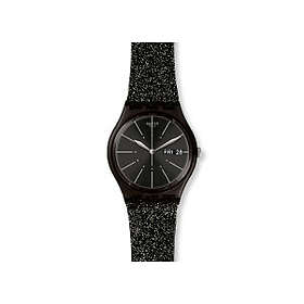 Ladies Plastic Strap Glitternoir Swatch