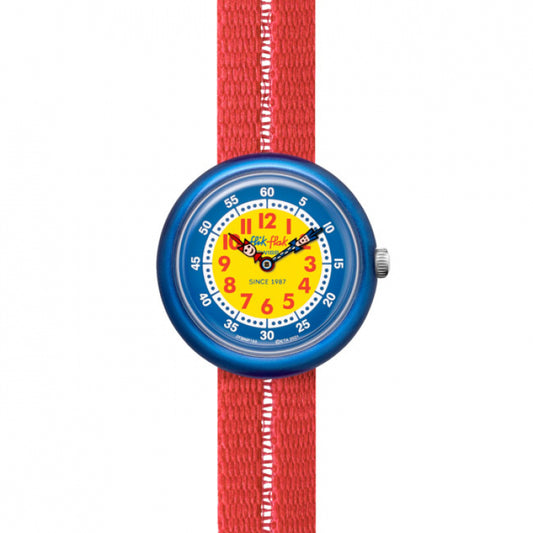 Flik Flak Retro Red Kids Watch