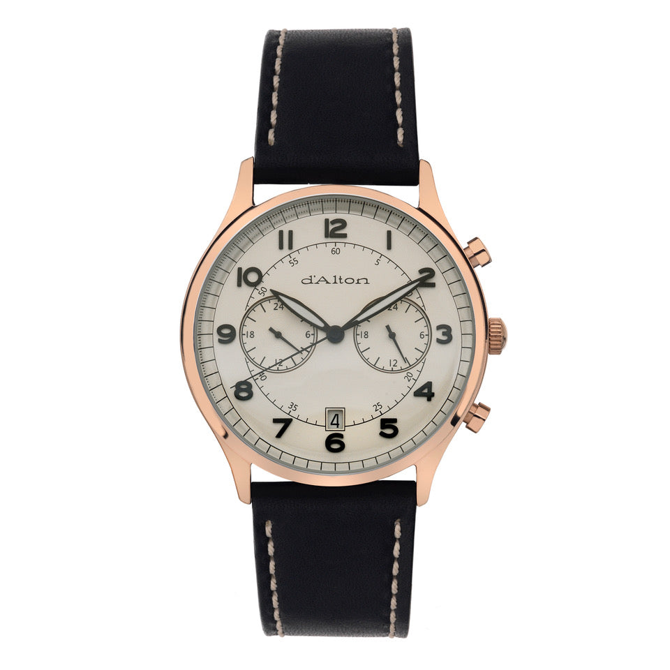 Gents Rolled Gold Dalton Strap Watch