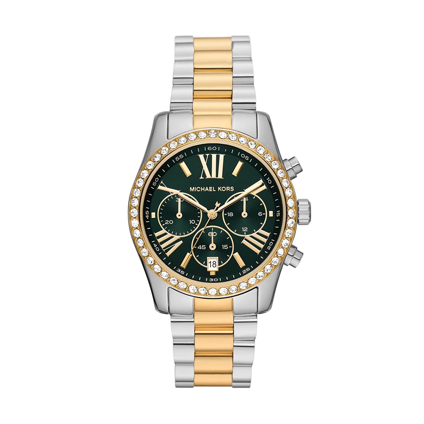 Michael Kors Green Cubic Zirconia Lexington Ladies Watch