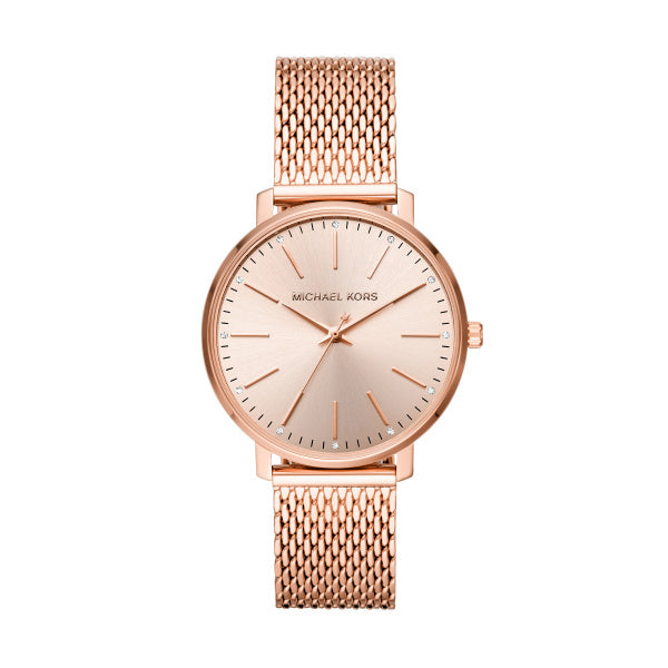 Ladies Rolled Gold Rose Bracelet Pyper Michael Kors Watch