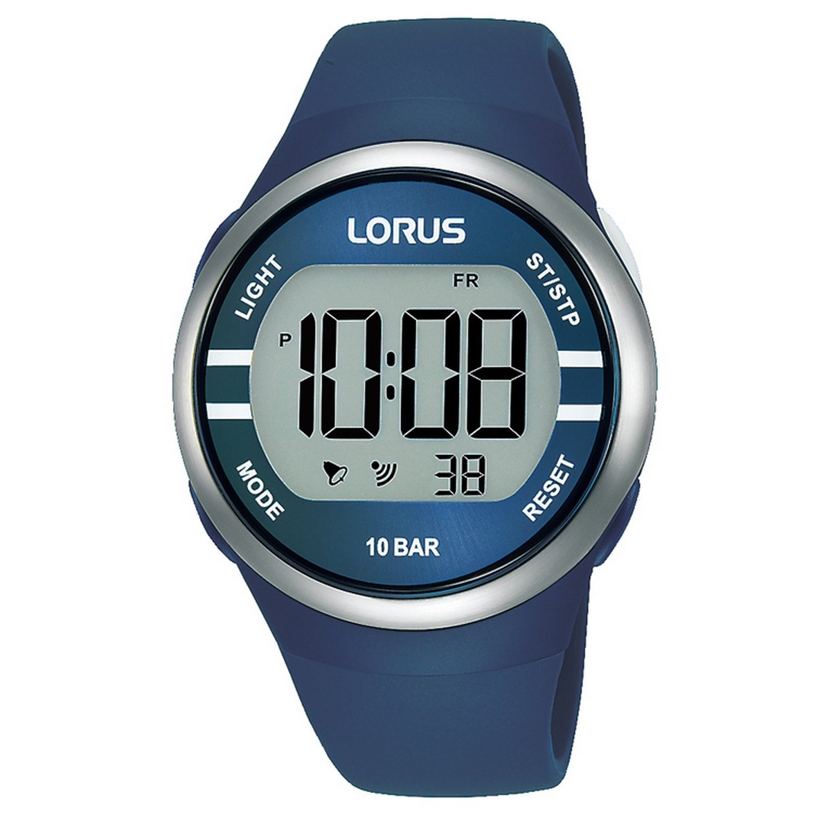 Digital Blue Strap Round Dial Lorus Watch