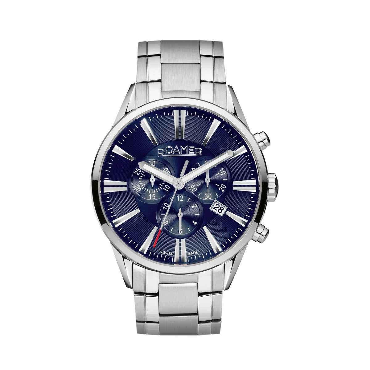 Gents Stainless Steel Blue Superior Chrono Roamer Watch