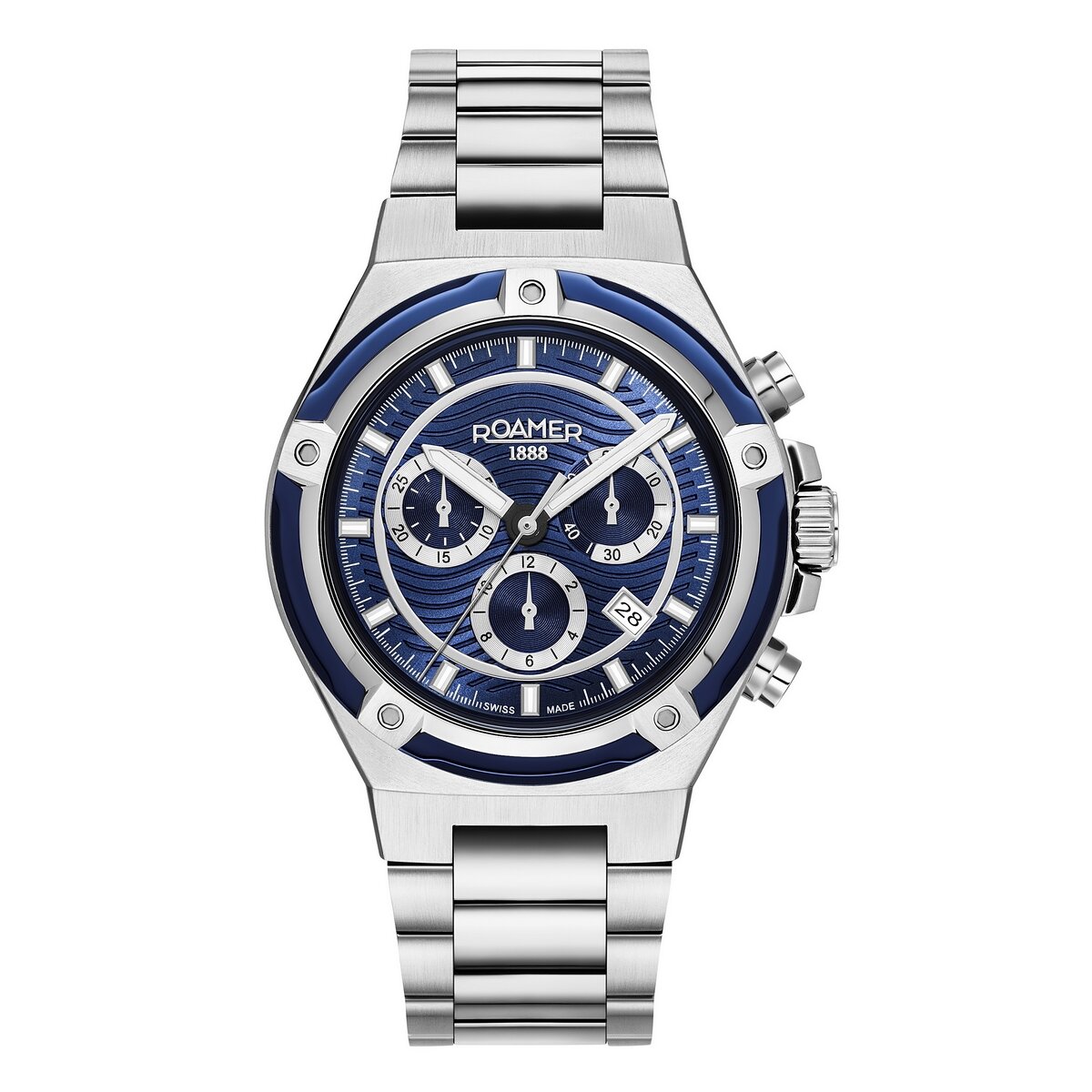 Gents Stainless Steel Tempomaster Chronograph Ronda Roamer