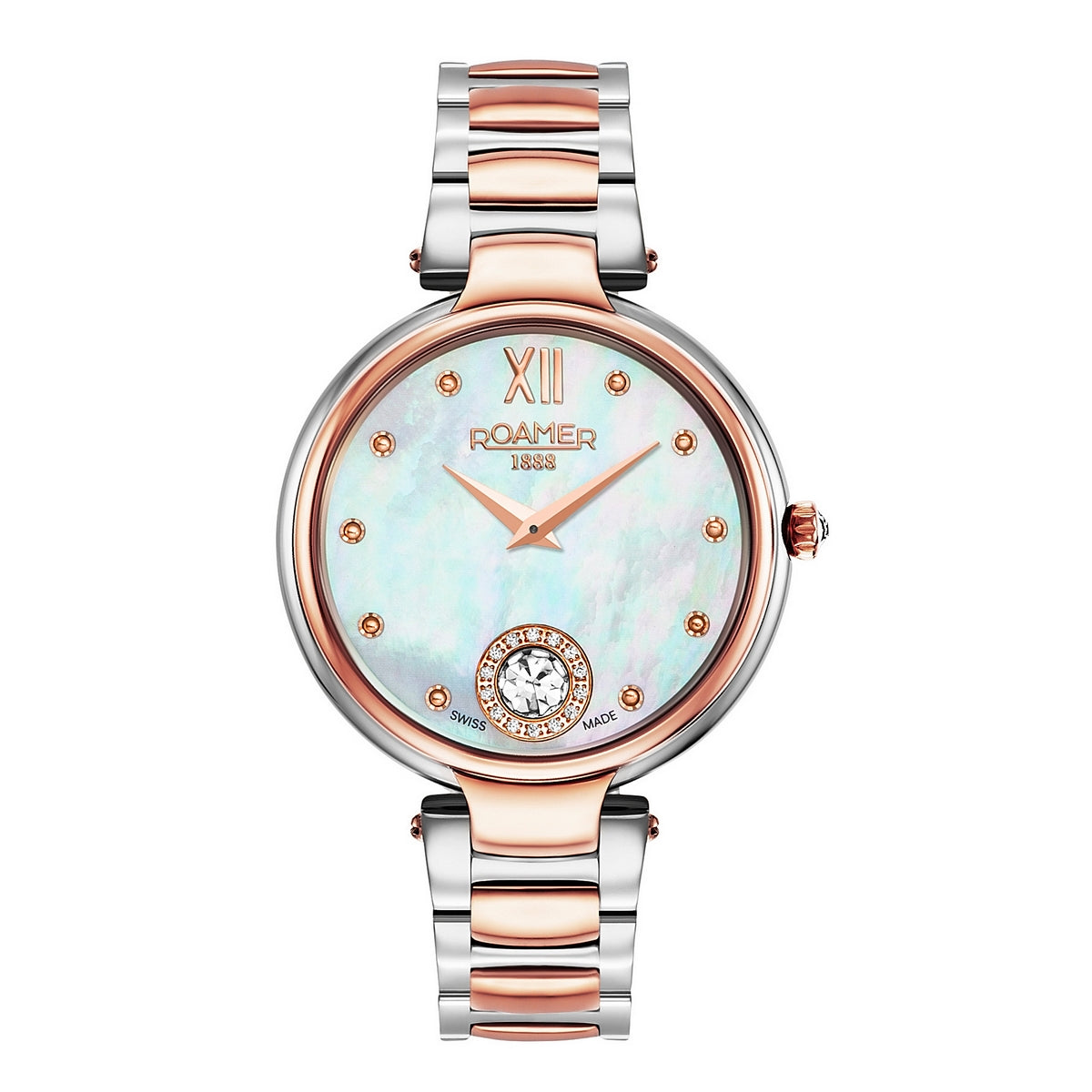 Ladies Stainless Steel & Rose Aphrodite Roamer Watch