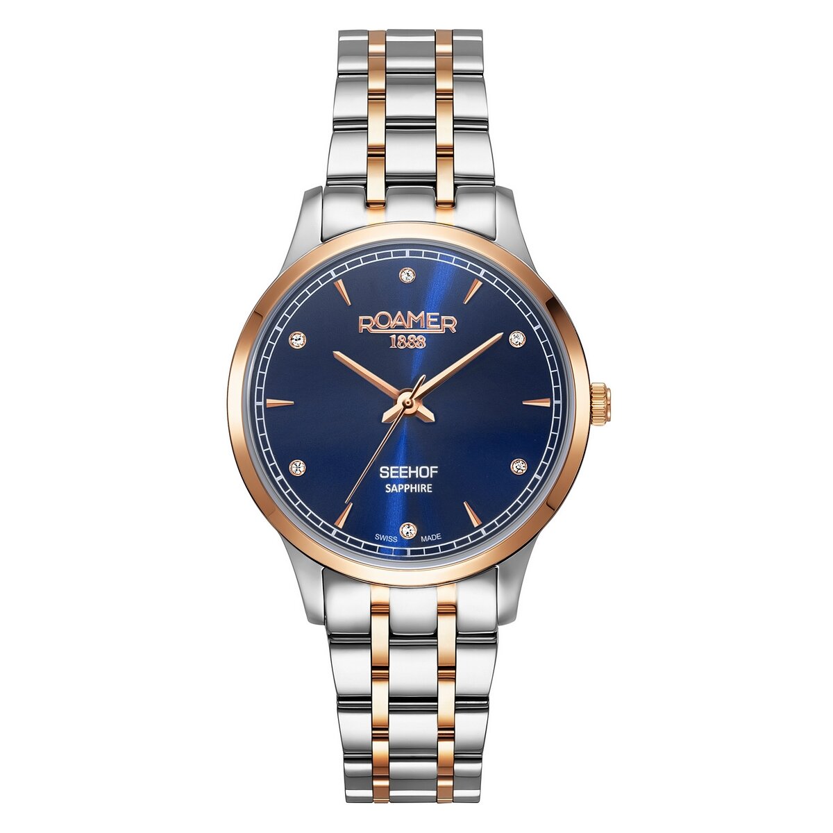 Ladies Mixed Bracelet Seehof Ronda Blue Dial Roamer