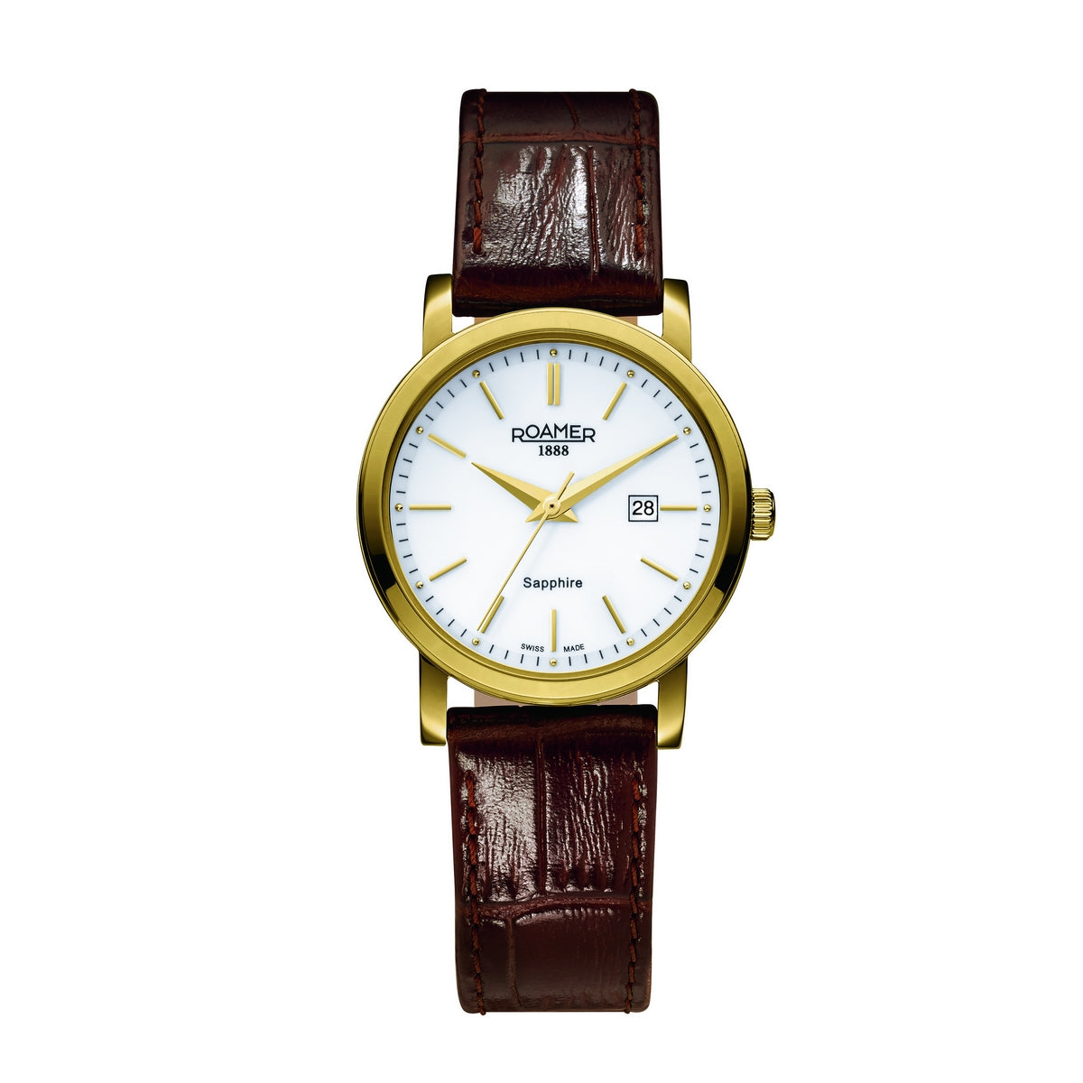 Ladies Stainless Steel Gold Classic Line Roamer Watch