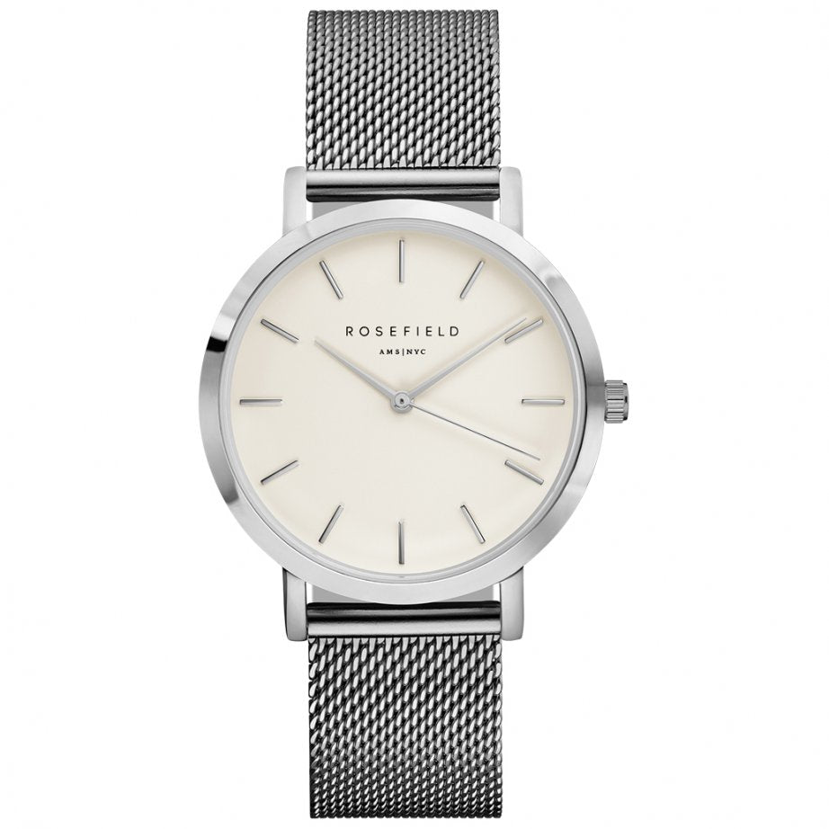 Ladies Stainless Steel Mercer Rosefield Mesh Bracelet Watch
