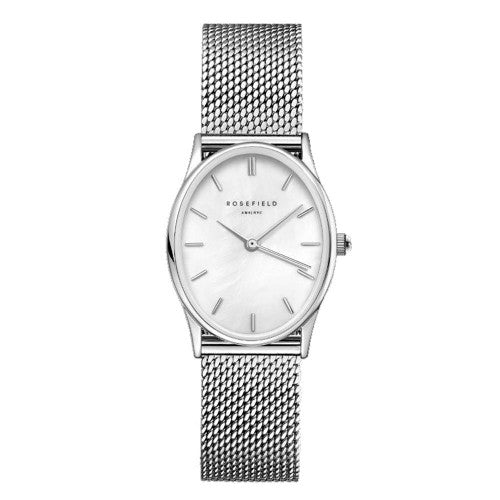 Ladies Stainless Steel Mesh Bracelet Oval Rosefield