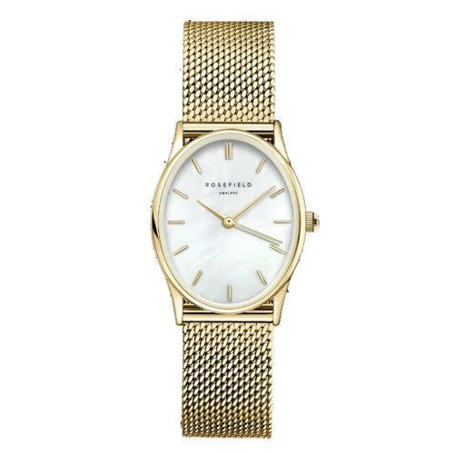 Ladies Rolled Gold Mesh Bracelet Oval Rosefield
