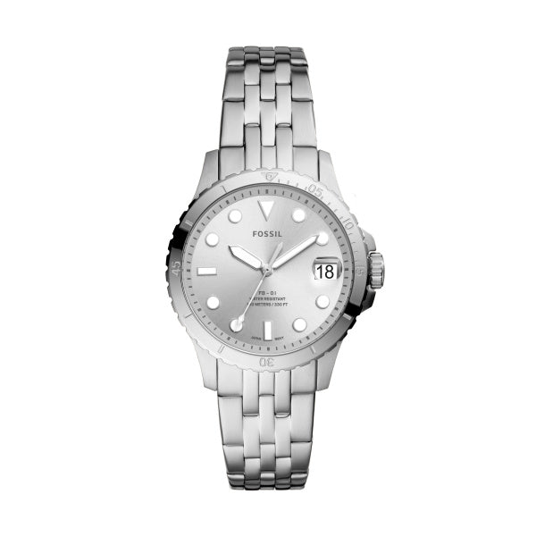 Ladies Stainless Steel Bracelet Silver Dial Fb-01 Fossil