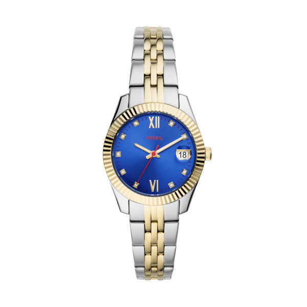Ladies Two Tone Bracelet Scarlette Fossil Watch