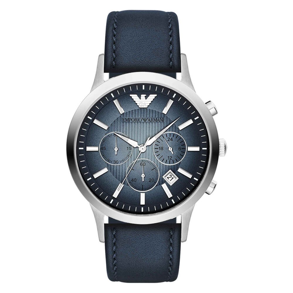 Emporio Armani Blue Chronograph Gents Watch