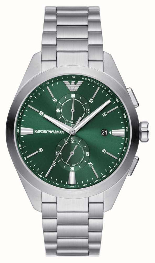 Gents Emporio Armani Stainless Steel Green Dial