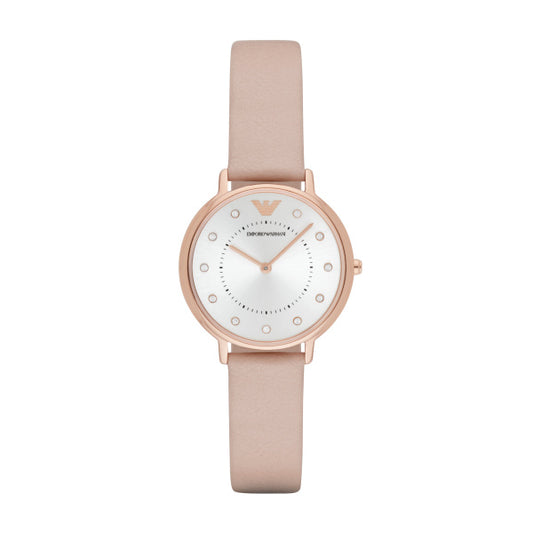 Ladies Rolled Gold Strap Armani Watch
