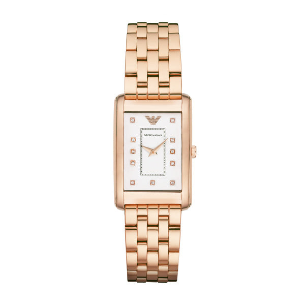 Ladies Rose Gold Armani Watch