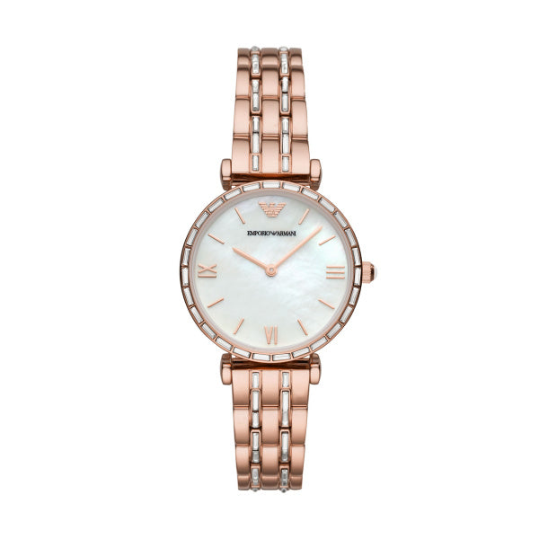 Ladies Rose Gold Armani Bracelet Watch
