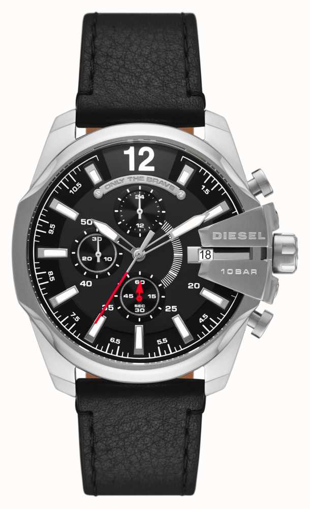 Gents Diesel Stainless Steel Chronograph Black Strap