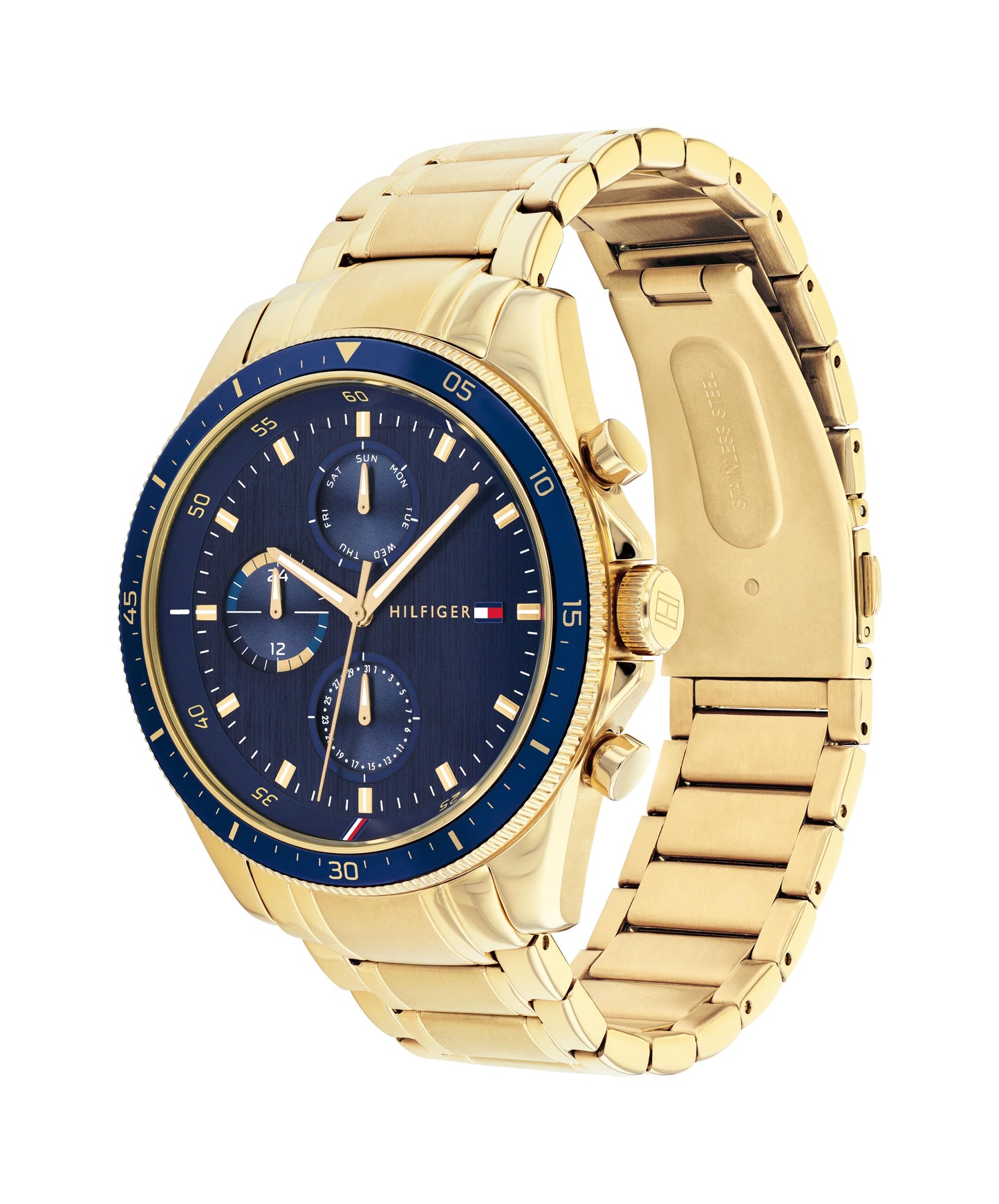 Gents Rolled Gold Chronograph Parker Tommy Hilfiger Watch