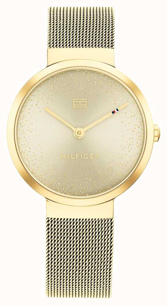 Ladies Rolled Gold Tommy Hilfiger Libby Mesh Watch