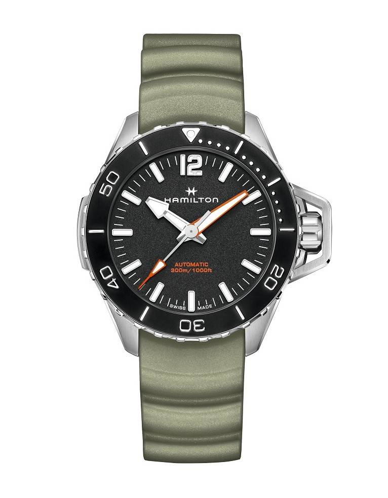 Gents Hamilton Frogman Auto Khaki Black Dial