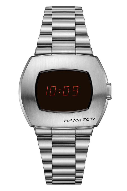 Gents Stainless Steel Bracelet Psr Hamilton Watch