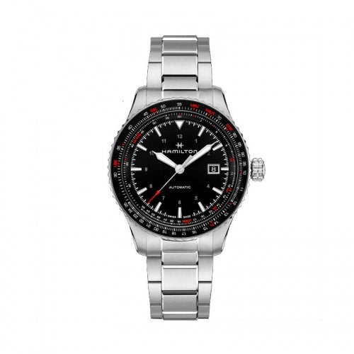Gents Stainless Steel Bracelet Khaki Aviation Hamilton Watch