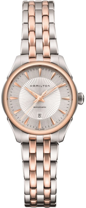 Ladies Two Tone Bracelet Hamilton Watch In Rose