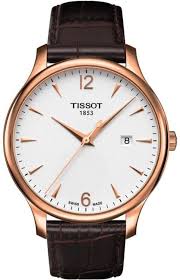 Gents Tradition Rose Strap Tissot Watch