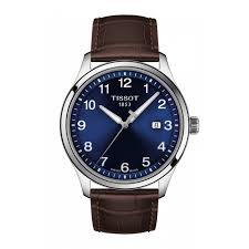 Gents Stainless Steel Xl Classic Blue Dial Tissot Strap Watch