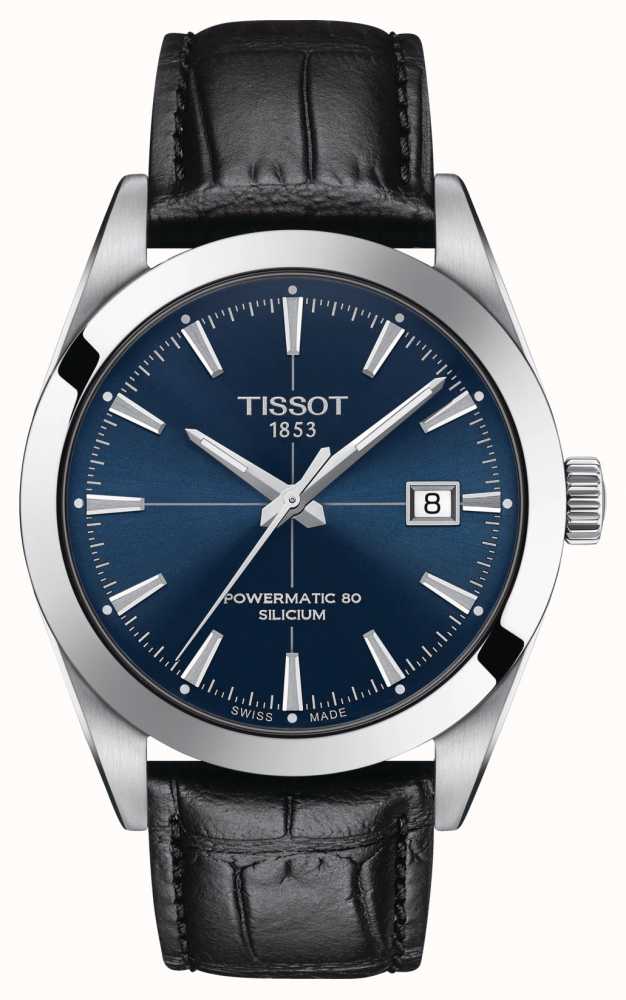 Gents Tissot Navy Date Dial Watch With Black Strap