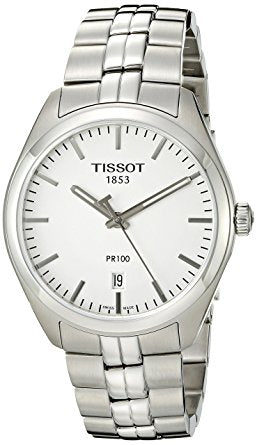 Gents Stainless Steel Bracelet White Dial Pr100 Tissot Watch