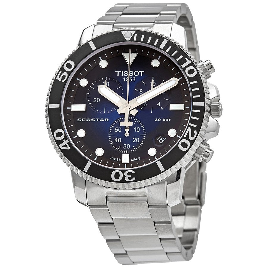 Gents Stainless Steel Bracelet Seastar Tissot Watch