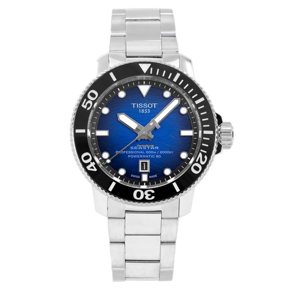 Gents Stainless Steel Tissot Blue Seastar Watch