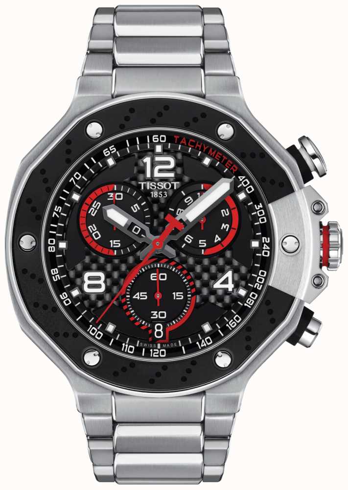 Gents Tissot T Race Black And Red Chronograph Watch