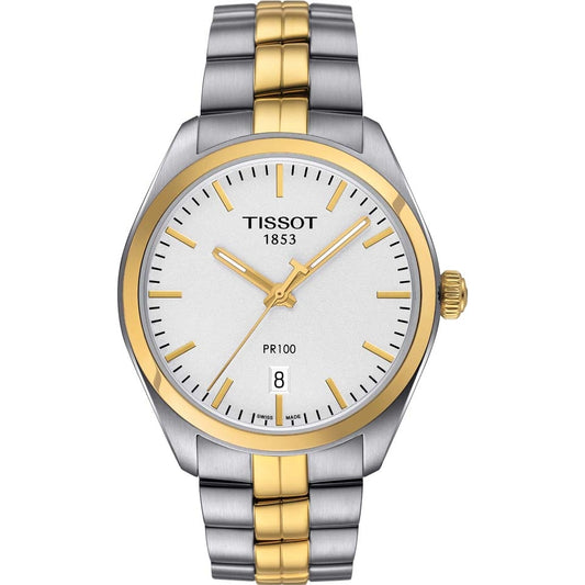 Gents Two Tone Bracelet Pr100 Tissot Watch