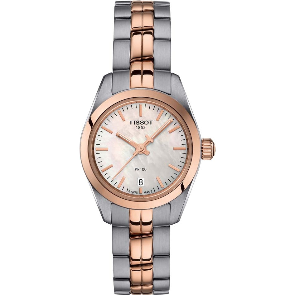 Ladies Two Tone Bracelet Pr100 Tissot Watch