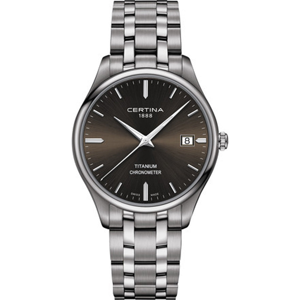 Gents Titanium Bracelet Grey Dial Chronometercertina