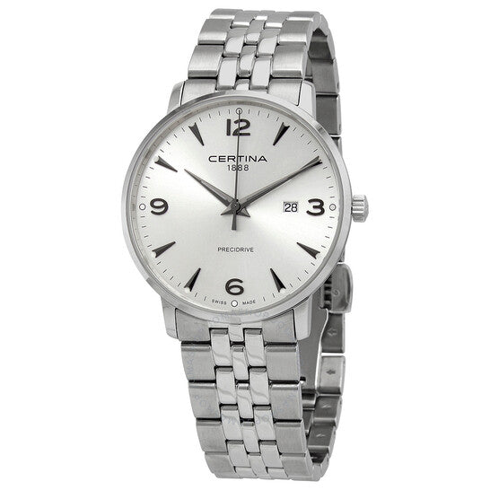 Gents Steel Bracelet White Dial Ds Caimano Certina