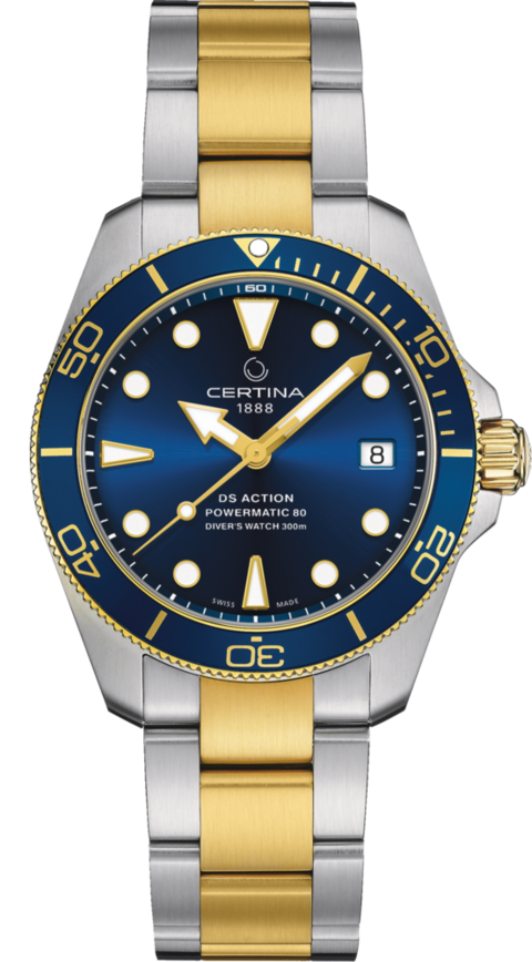 Gents Mixed Bracelet Ds Action Diver Automatic Certina